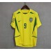 Brazil 2002 World Cup Home Yellow Soccer Jersey